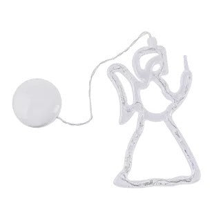 lámpara LED navideña de ventosa con luz cálida y diseño decorativo para ventanas y superficies lisas de 70 cm