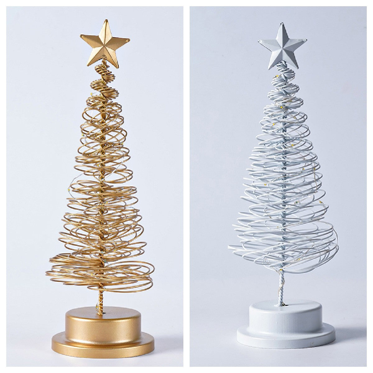 lámpara decorativa LED en forma de árbol espiral de hierro forjado con luz blanco cálido para interiores