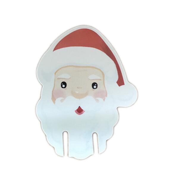 set de 10 mini gorros de Papá Noel rojos para decorar copas de vino o champán en tela no tejida