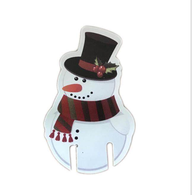 set de 10 mini gorros de Papá Noel rojos para decorar copas de vino o champán en tela no tejida