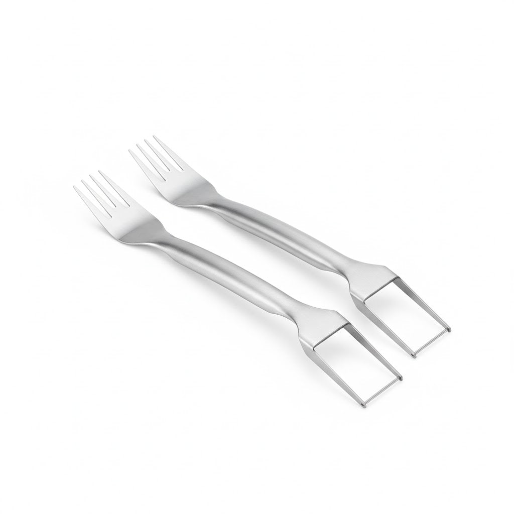 Cortador de sandía 2 en 1 – Tenedor y cuchillo de acero inoxidable