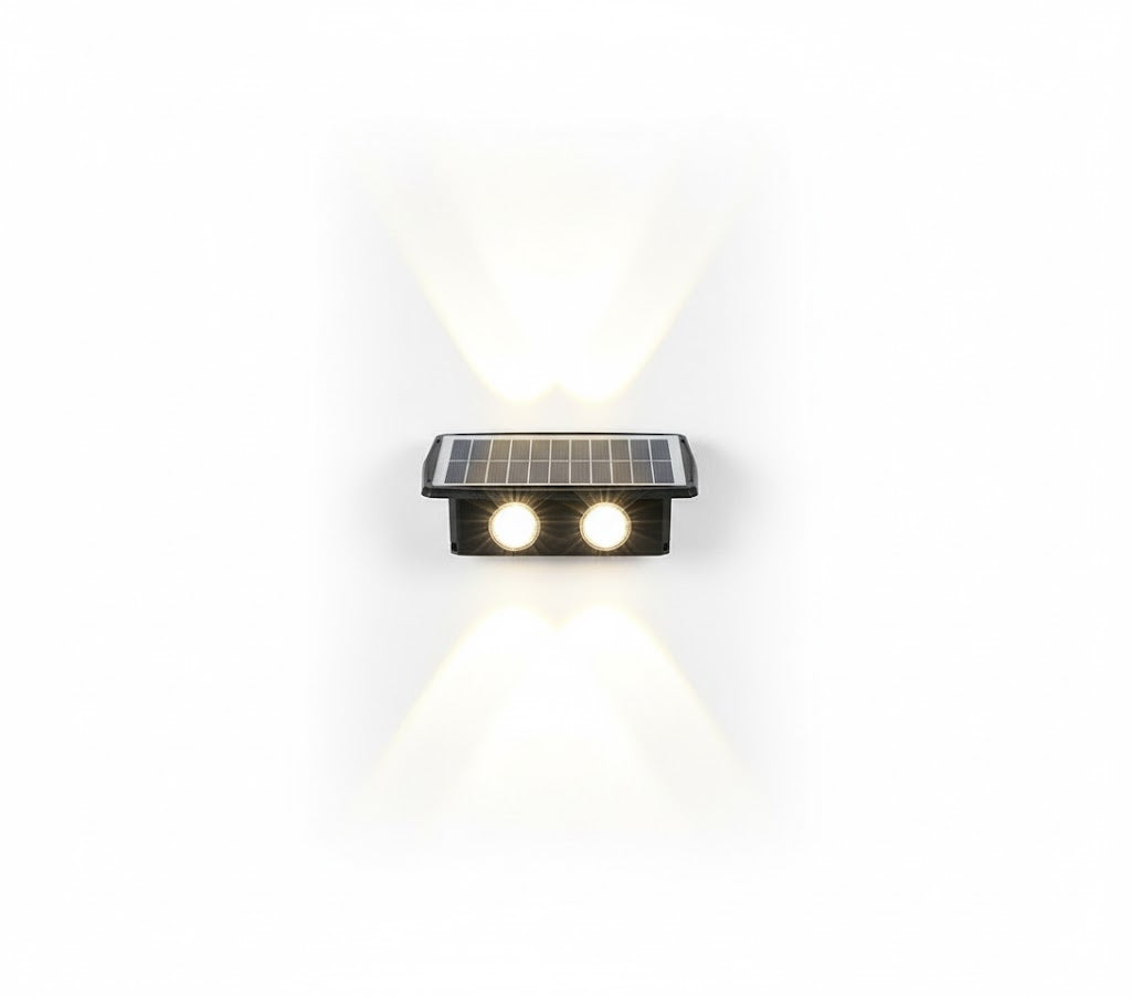 Aplique Solar de Pared Impermeable IP65 – Iluminación Automática para Exteriores