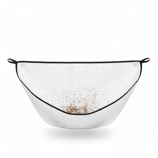 Delantal recogedor de barba — Diseño impermeable y minimalista