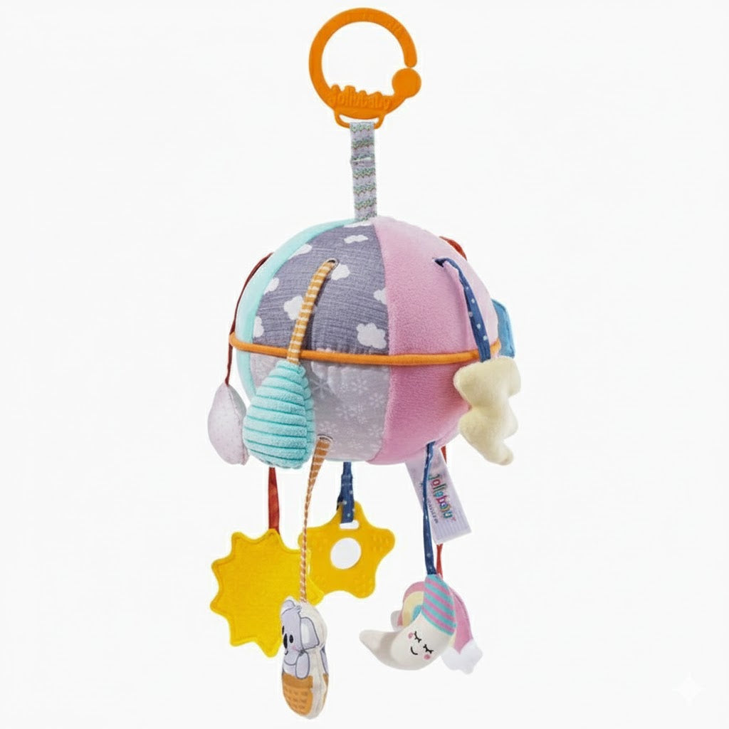 Juguete Colgante para Bebés “Chouchoule” – Móvil Sensorial de Tela