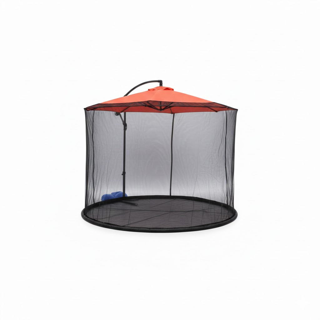 Mosquitero para sombrilla de exterior – Protección contra insectos en terraza y jardín
