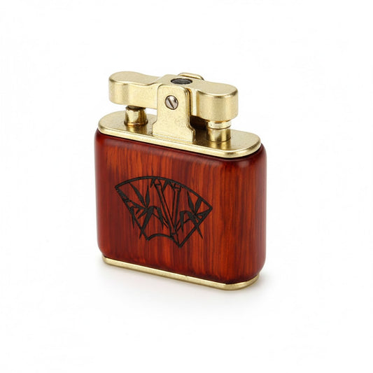 Encendedor retro de queroseno – Metálico, recargable y resistente al viento