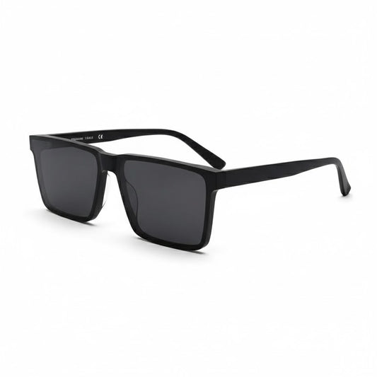 Gafas de sol HD para hombre – Estilo clásico con marco de placa negro