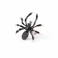 Anillo de Araña con Pedrería Brillante – Diseño Ajustable y Elegante