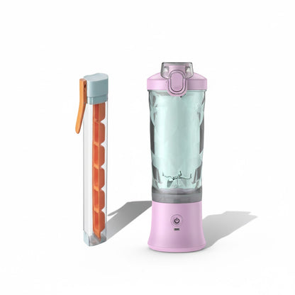 Batidora Portátil 6 Cuchillas – Mini Licuadora Recargable USB Tipo-C 600 ml