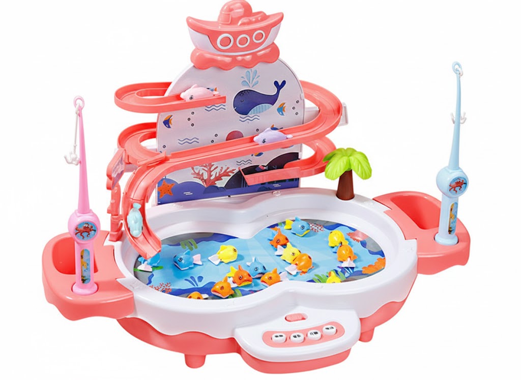 Juguete Eléctrico de Pesca Infantil – Juego Educativo con Música y Coordinación Sensorial