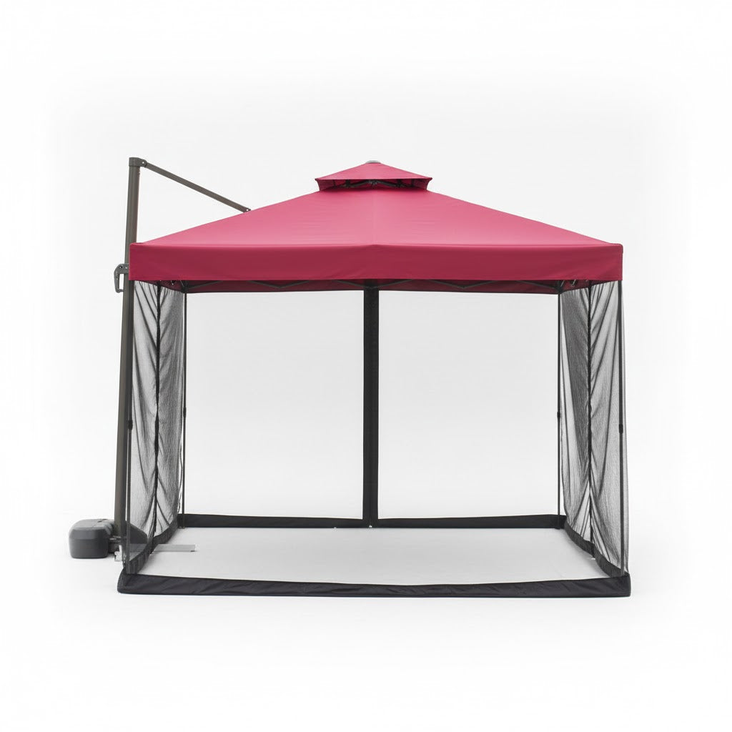 Mosquitero para sombrilla de exterior – Protección contra insectos en terraza y jardín