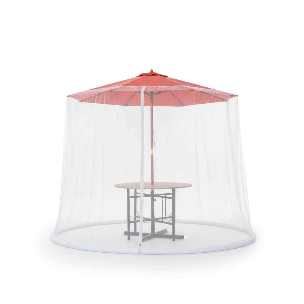 Mosquitero para sombrilla de exterior – Protección contra insectos en terraza y jardín