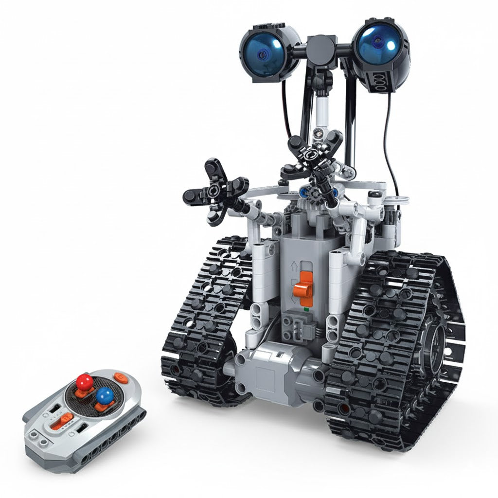 Robot Eléctrico con Control Remoto – Juguete de Construcción STEM con Bloques