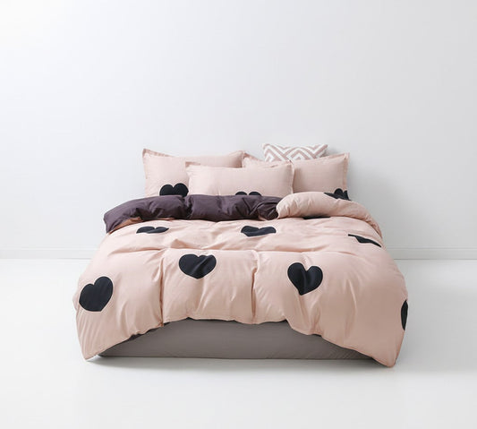 Juego de Cama de Algodón Aloe – Set 4 Piezas con Diseño Floral Moderno