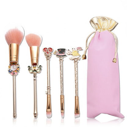 Set de Brochas de Maquillaje Profesional Rose Gold y Gold